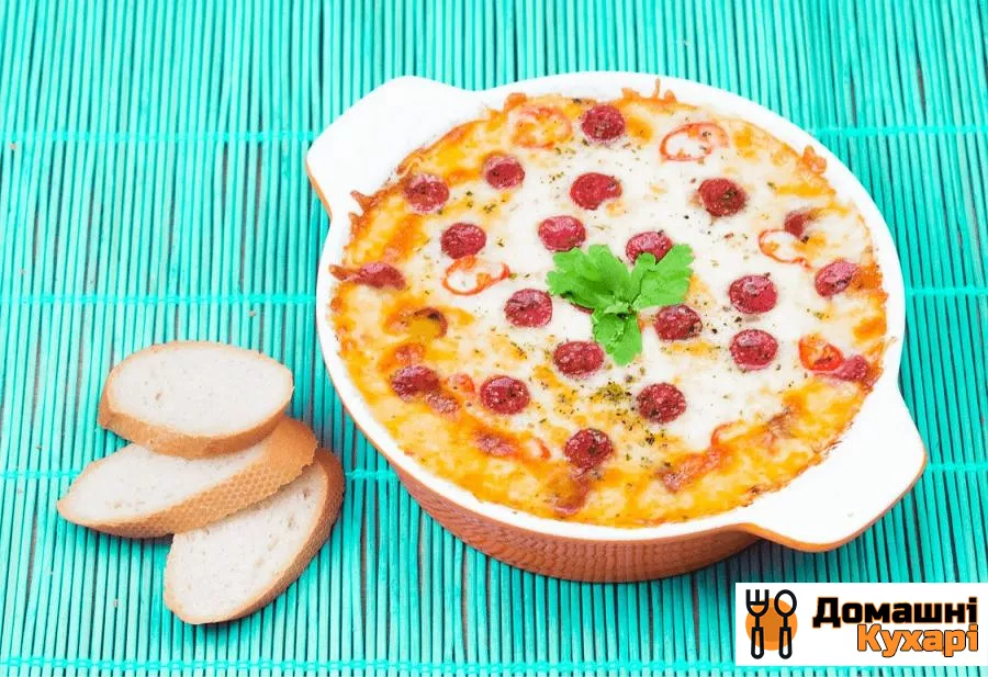 Піца-соус з грінками - фото крок 3