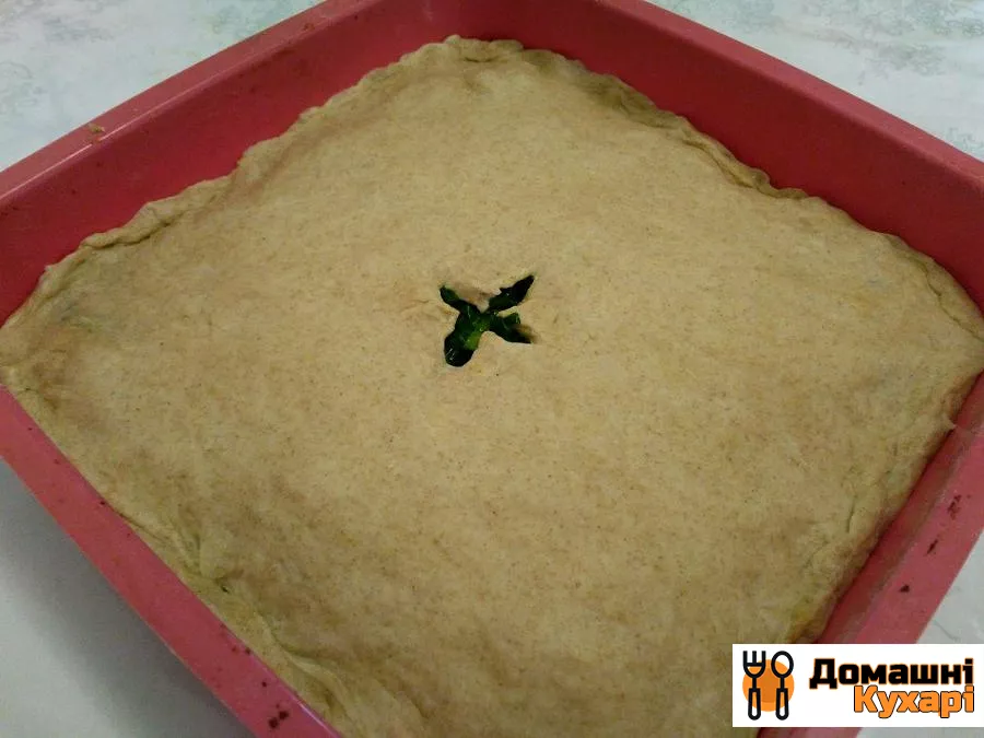 Пиріг з пісного тіста з літньою зеленню - фото крок 9