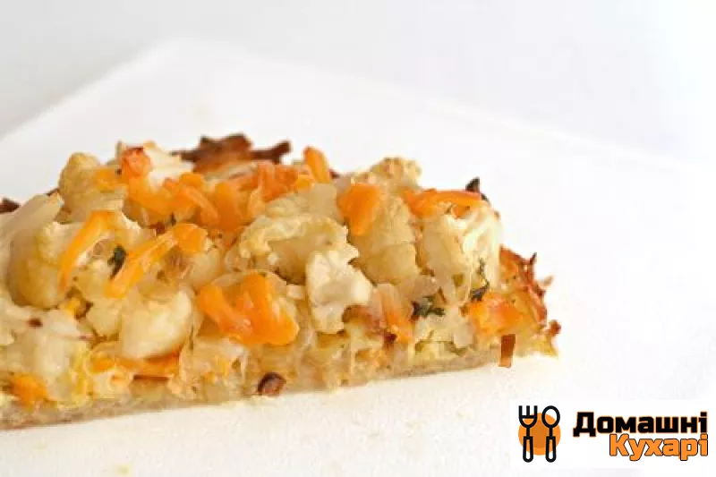 Пиріг з картопляної скоринкою, цвітною капустою і сиром - фото крок 5