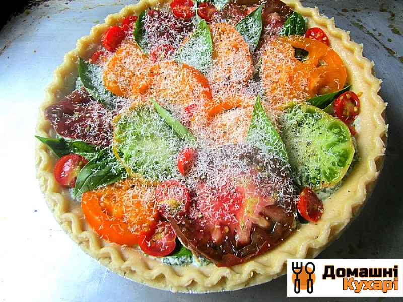 Пиріг з рікоттою і помідорами - фото крок 2