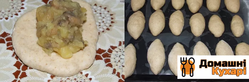 Пиріжки з грибами і картоплею в духовці - фото крок 4