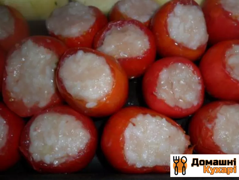 помідори, фаршировані м'ясом і рисом - фото крок 3
