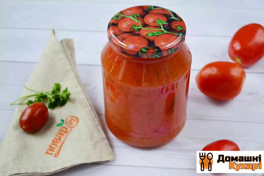 Помідори в томатному соку - фото крок 4