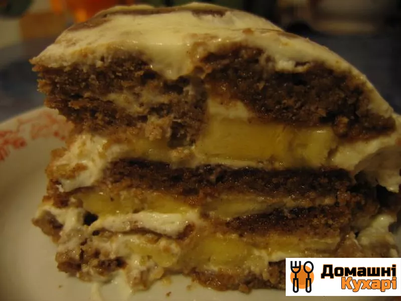 пряниковий торт (рецепт без випічки) - фото крок 6