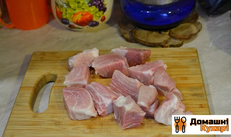 Рагу зі свининою і овочами - фото крок 1