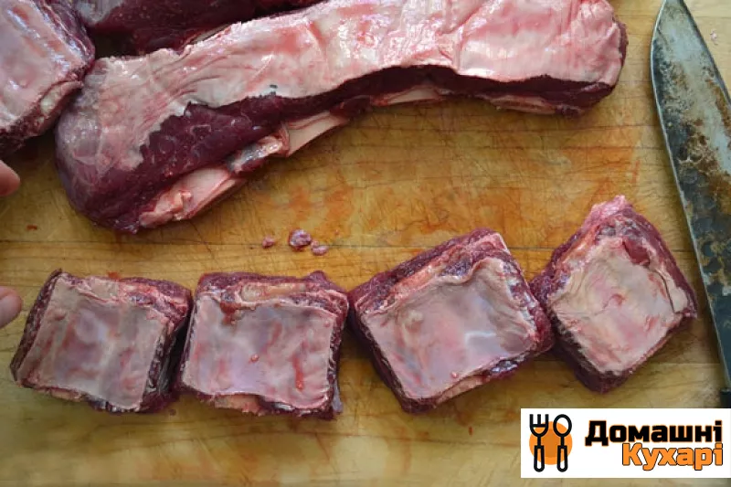 Реберця яловичі на сковороді - фото крок 1