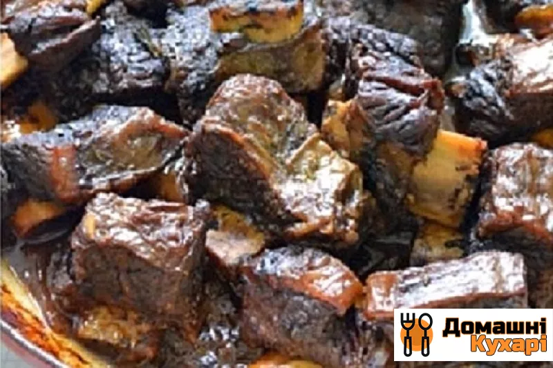 Реберця яловичі на сковороді - фото крок 5
