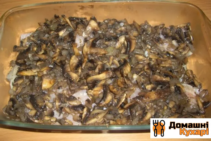 Риба з грибами в духовці - фото крок 3