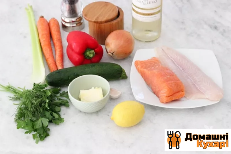 Риба в духовці з овочами - фото крок 1