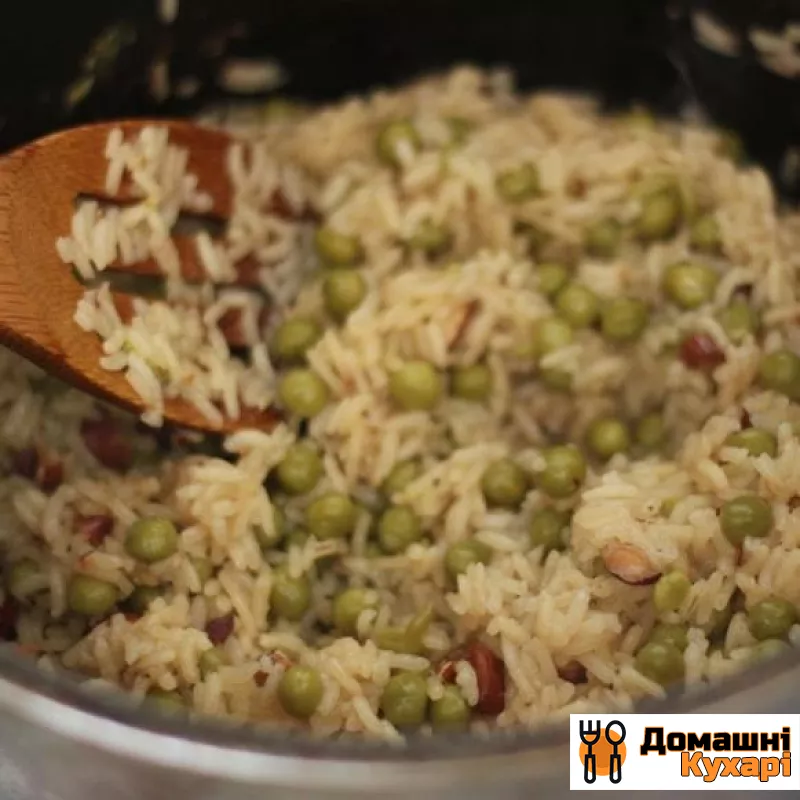 Рис із зеленим горошком і мигдалем - фото крок 6