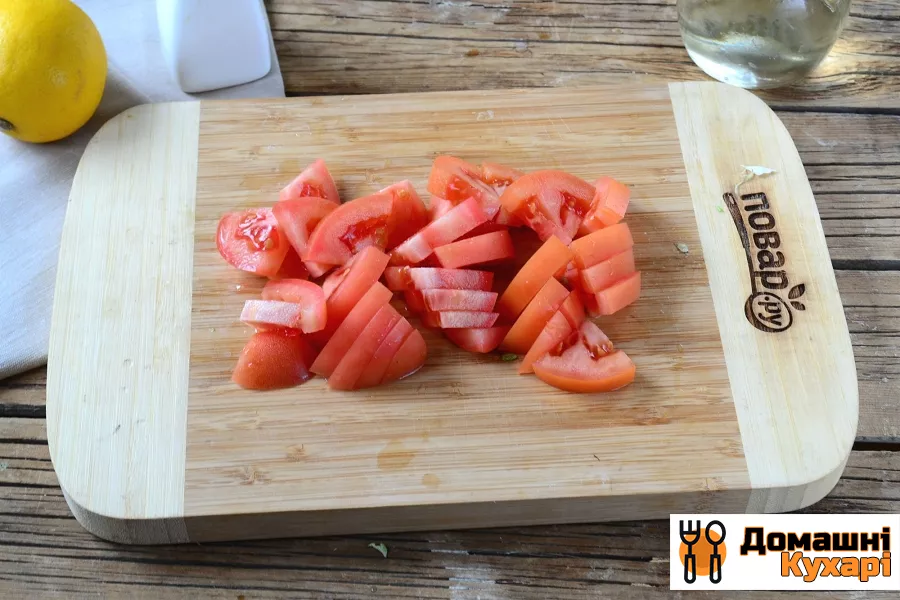 Салат з пекінської капусти і помідорів - фото крок 3