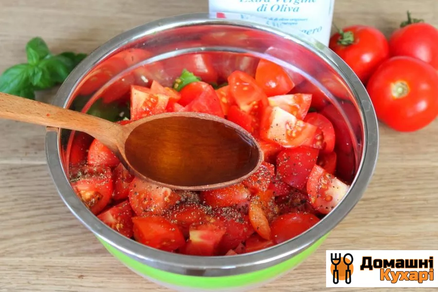 Салат з помідорів з червоною цибулею і кунжутом - фото крок 7