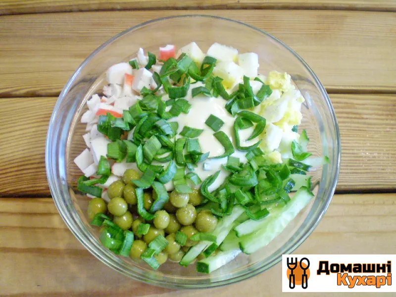 Салат крабовий з огірком - фото крок 7