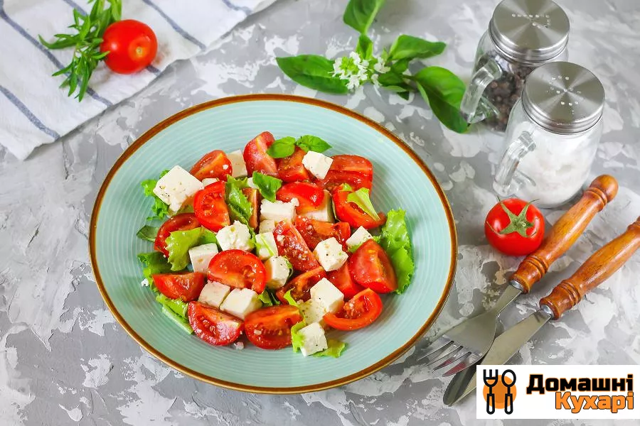 Салат з базиліком і помідорами - фото крок 5