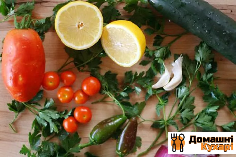 Салат з Фарро, овочами і кедровими горішками - фото крок 1