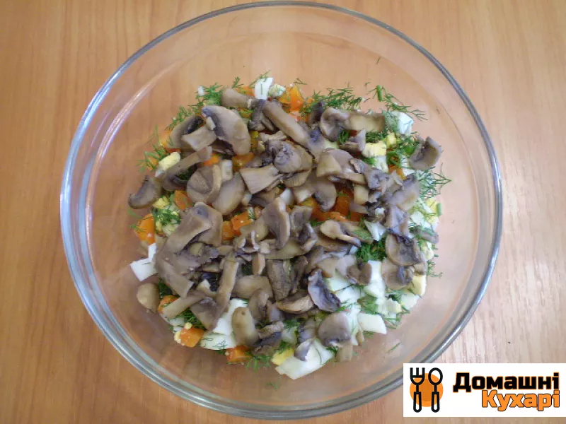 Салат з картоплею та грибами - фото крок 4