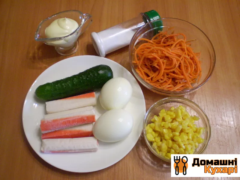 Салат з корейською морквою і кукурудзою - фото крок 1