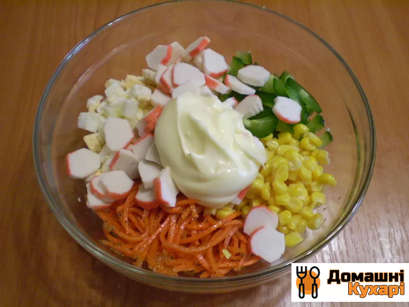 Салат з корейською морквою і кукурудзою - фото крок 5