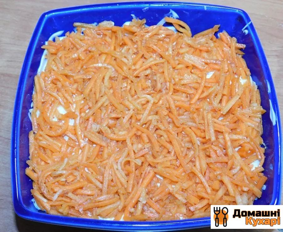 Салат з куркою, сиром і морквою по-корейськи - фото крок 3