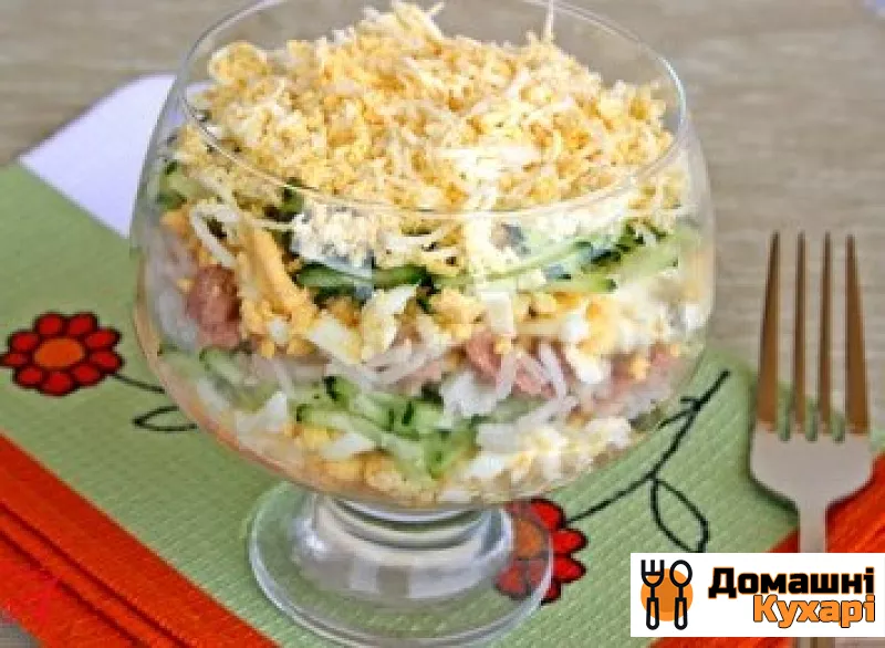 Салат з печінкою тріски і рисом - фото крок 6
