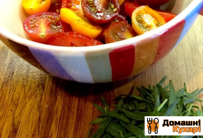 Салат з помідорами і зеленню - фото крок 1
