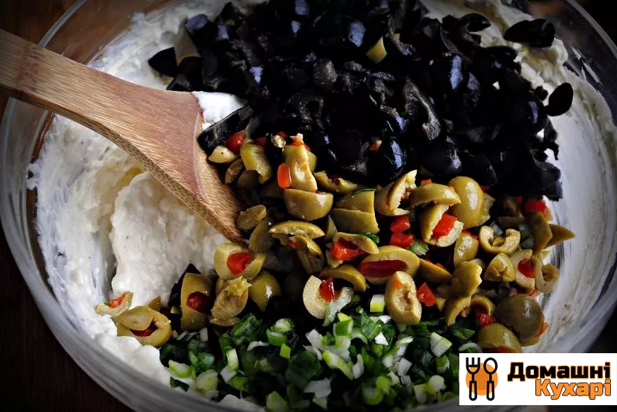Салат з сиром і оливками - фото крок 6