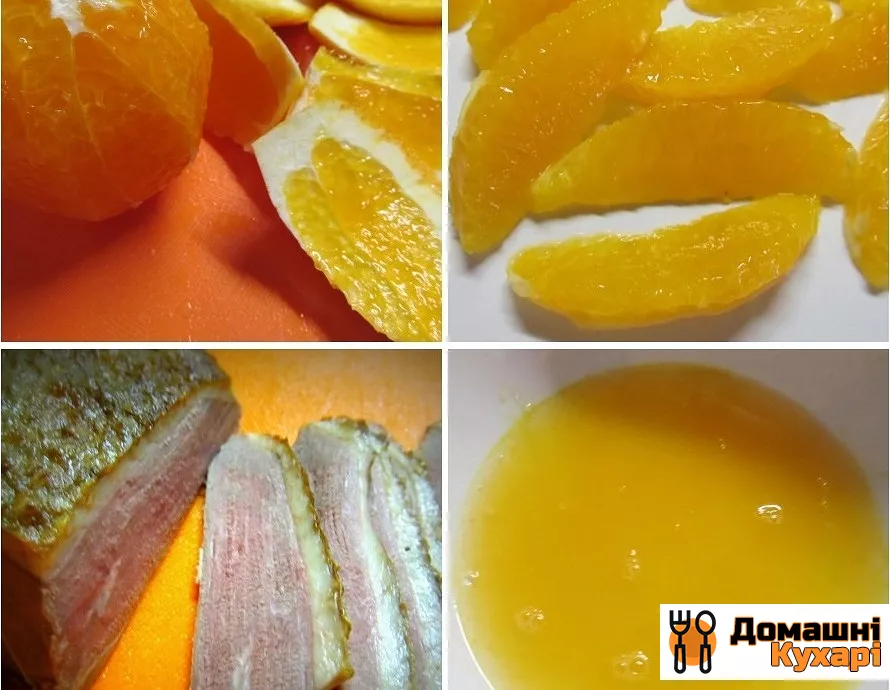 Салат з качиної грудкою і апельсинами - фото крок 3