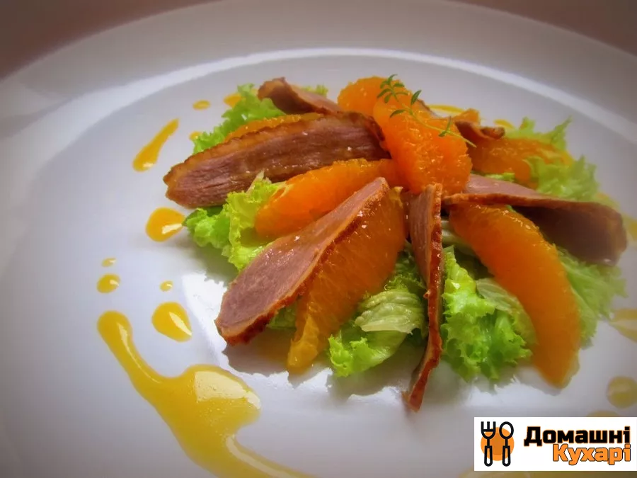 Салат з качиної грудкою і апельсинами - фото крок 5