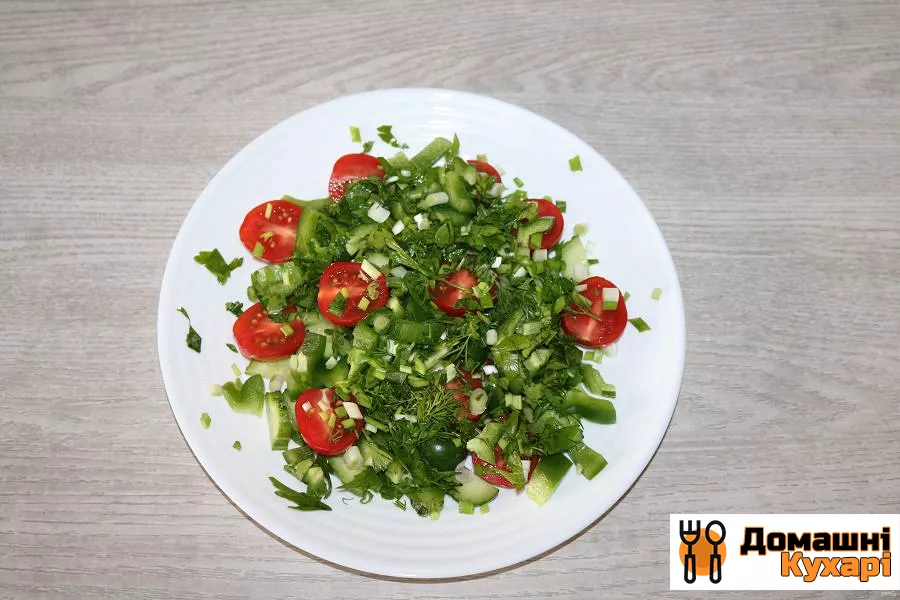Салат із зеленим болгарським перцем - фото крок 6